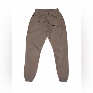 YoungLA Fleece‎ Jogger Sweatpants – Brown – Size Small